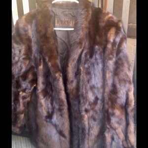 Fur coat authentic real mink